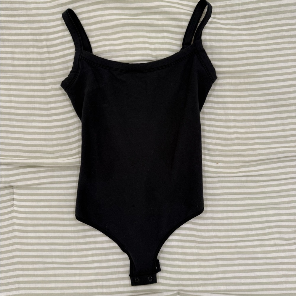 SKIMS Black Tank Top Bodysuit